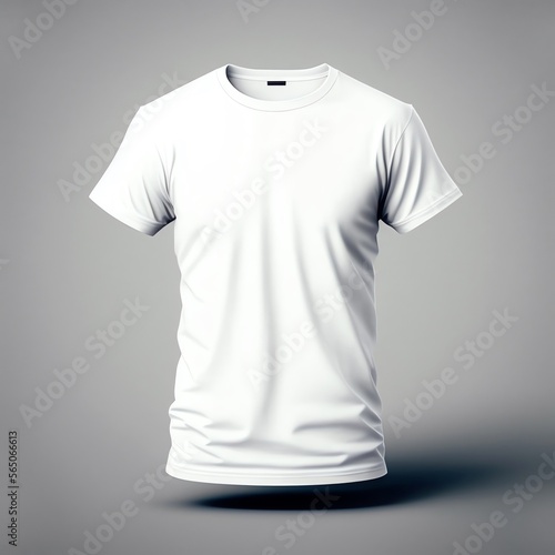 White T-Shirt front, Mock up template for design print