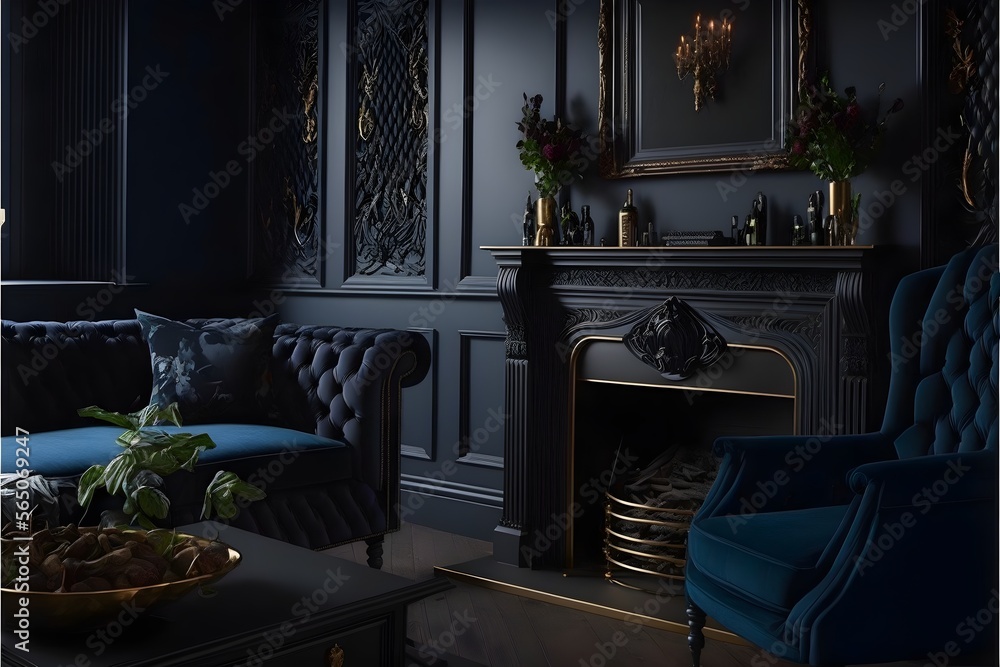 Gothic Meets Contemporary living room, mix of traditional and ...