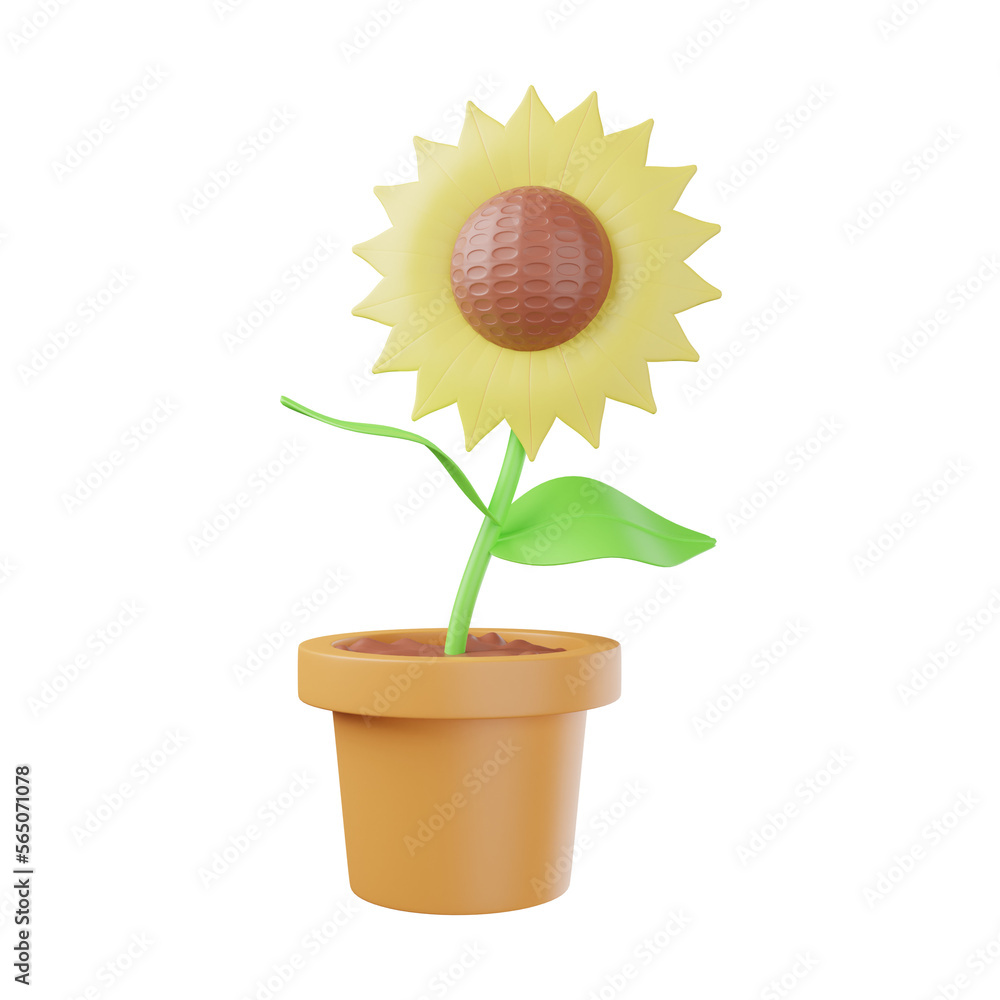 Obraz premium 3D Sunflower