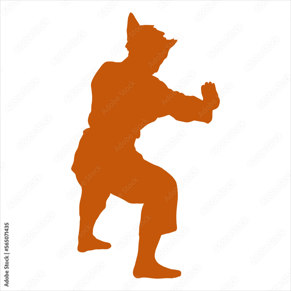 silat silhouette log vector silat silhouette log vector