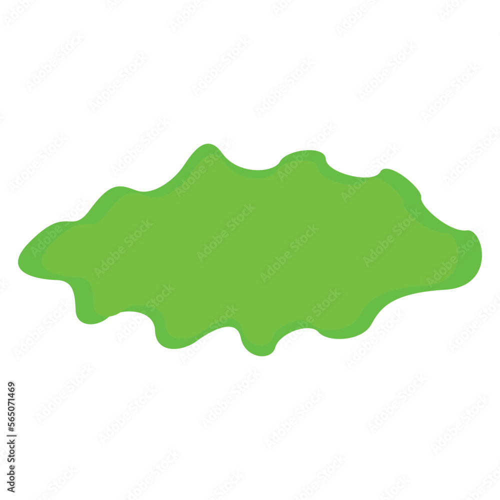 Isolated leaf green frame on a white background, Vector illustration.