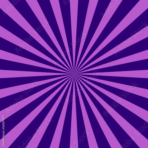 Violet sunburst rays background