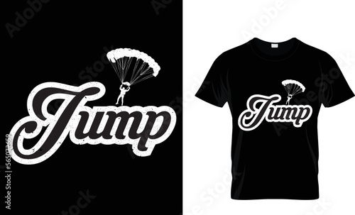 Skydiving t-shirt design .Colorful and fashionable t-shirt design for man and women.