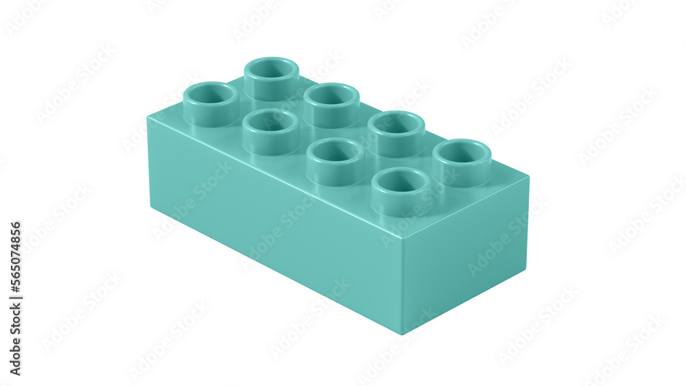 Pool Blue Plastic Block Isolated on a White Background. Children Toy Brick, Perspective View. Close Up View of a Game Block for Constructors. 3D illustration with a Work Path. 8K Ultra HD Pool Blue Plastic Block Isolated on a White Background. Children Toy Brick, Perspective View. Close Up View of a Game Block for Constructors. 3D illustration with a Work Path. 8K Ultra HD