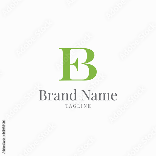 EB elegance luxury logo eco green