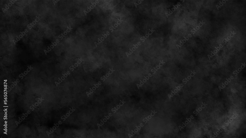 Elegant black background vector illustration with vintage distressed grunge texture and dark gray charcoal color paint. Dark concrete textured wall background. Vector illustrator