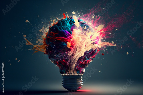 mind explosion of ideas emotions and clarity photo