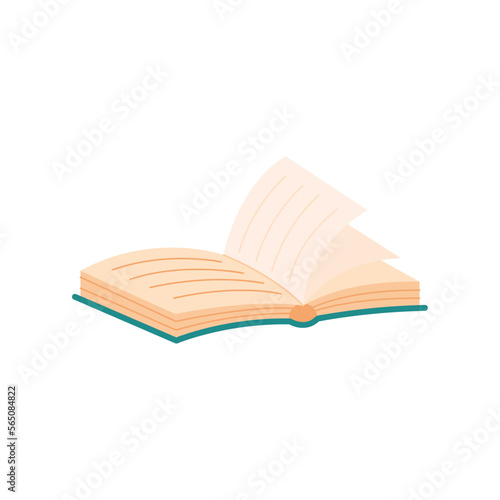 blue text book open