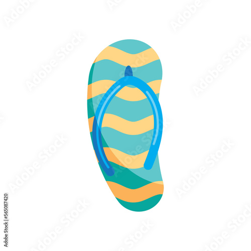 sandal with stripes