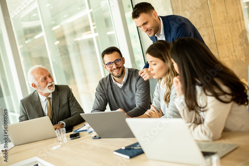 Businesspeople working in team in the office