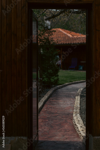 entrance to the house