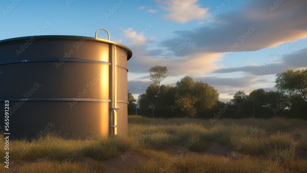 hydrogen tank, gas, gasoline, oil, water, bio-sustainable in the environment, Generative AI hydrogen tank, gas, gasoline, oil, water, bio-sustainable in the environment, Generative AI