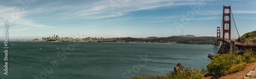 San Francisco view from Golden Gate Bridge