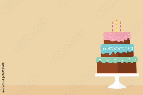 pastel de cumpleaños