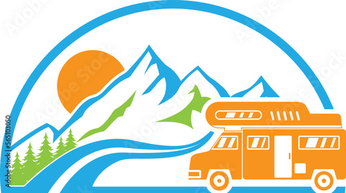 RV rental logo design