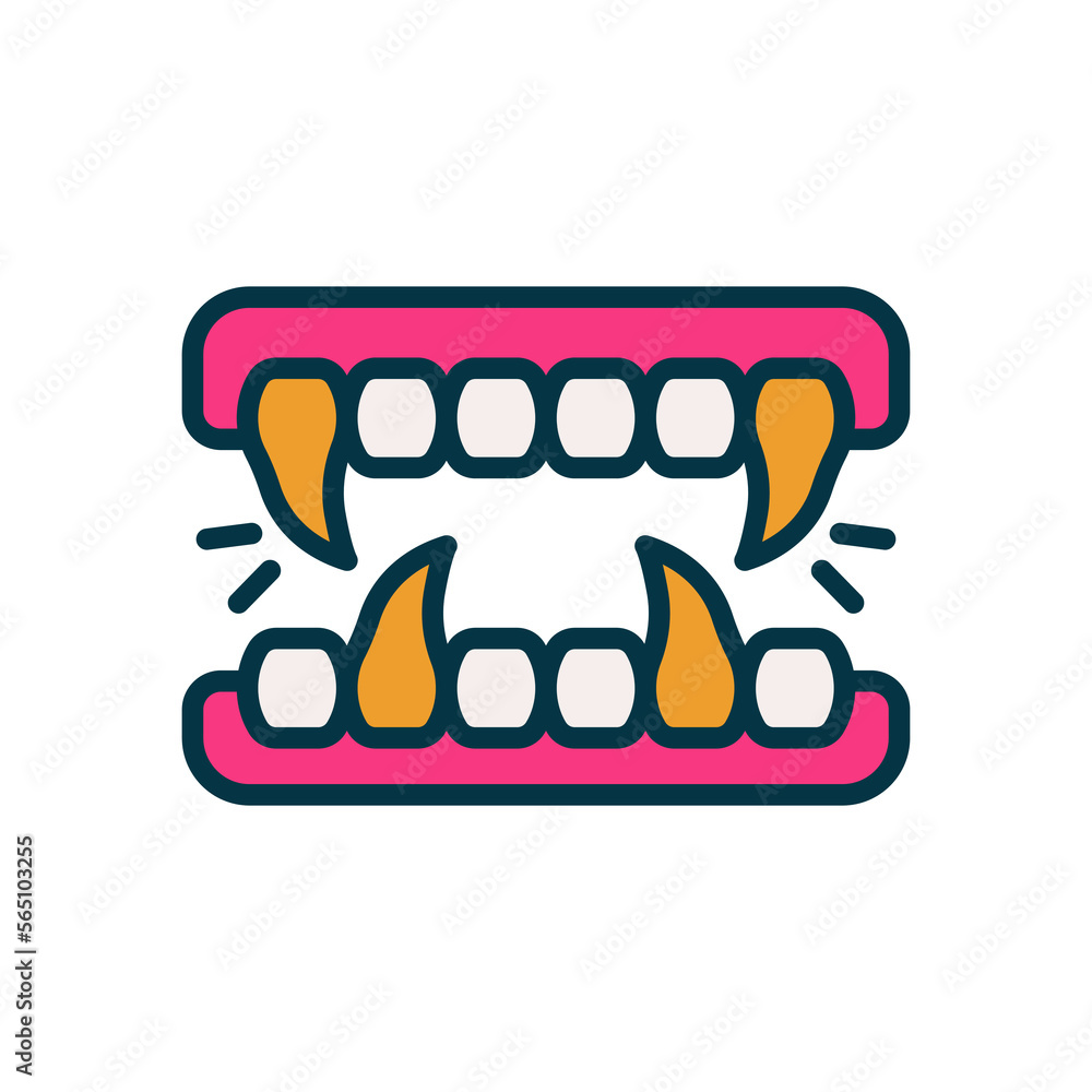 fangs icon for your website, mobile, presentation, and logo design.