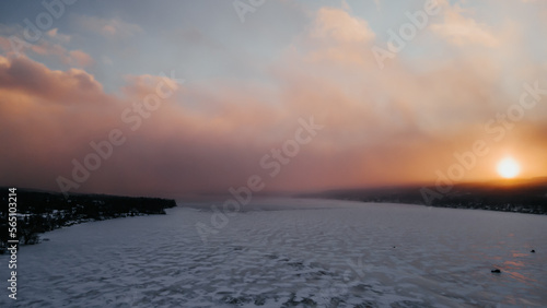 Winter Ice on Keuka Lake