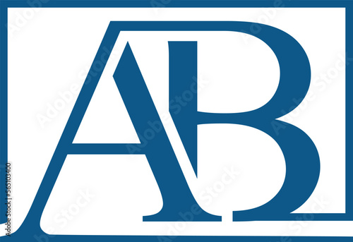 Initial AB property logo design