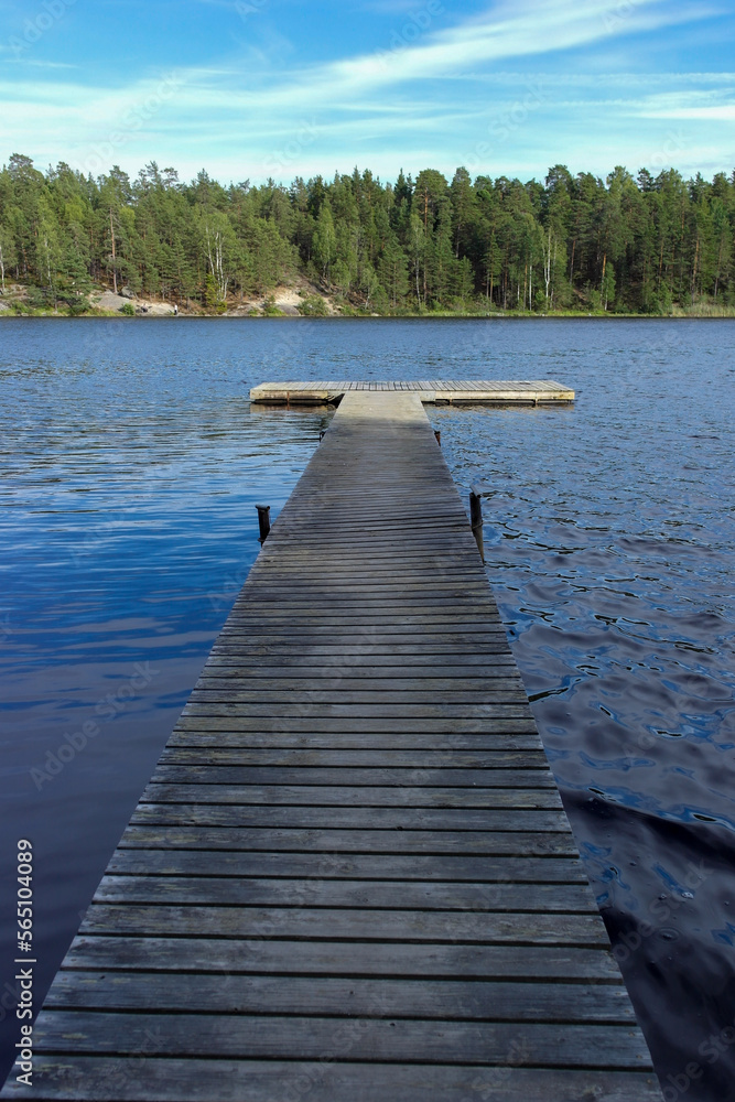 Obraz premium pier on the lake