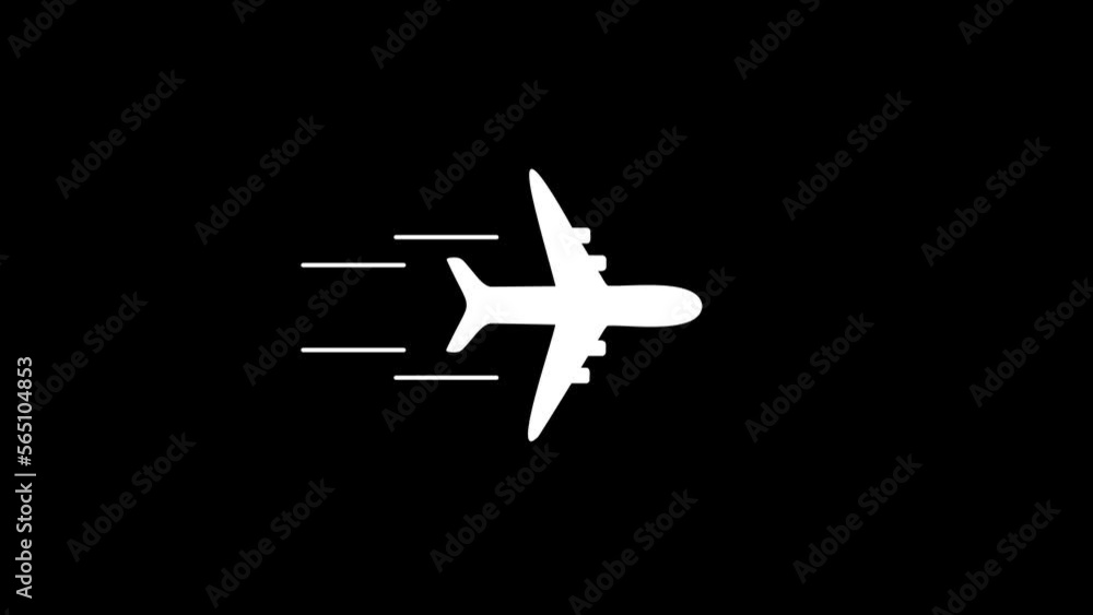 Animation with plane flying. Plane path nimation. Motion graphic design. Alpha channel. Animation with plane flying. Plane path nimation. Motion graphic design. Alpha channel.