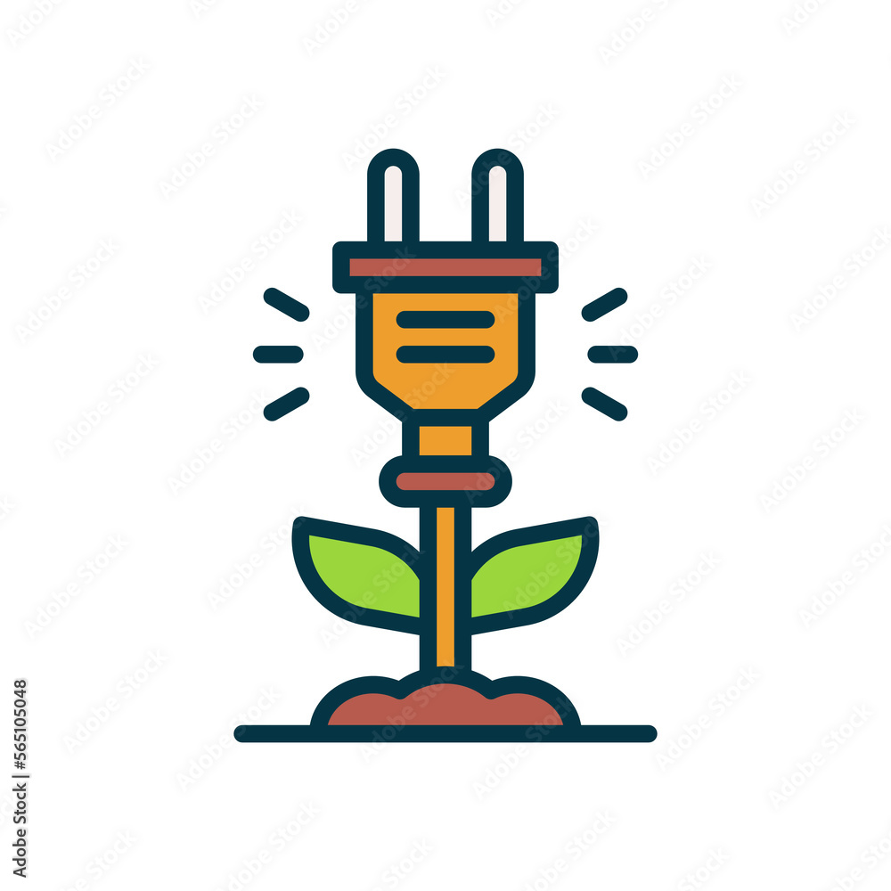 Obraz premium eco energy icon for your website, mobile, presentation, and logo design.