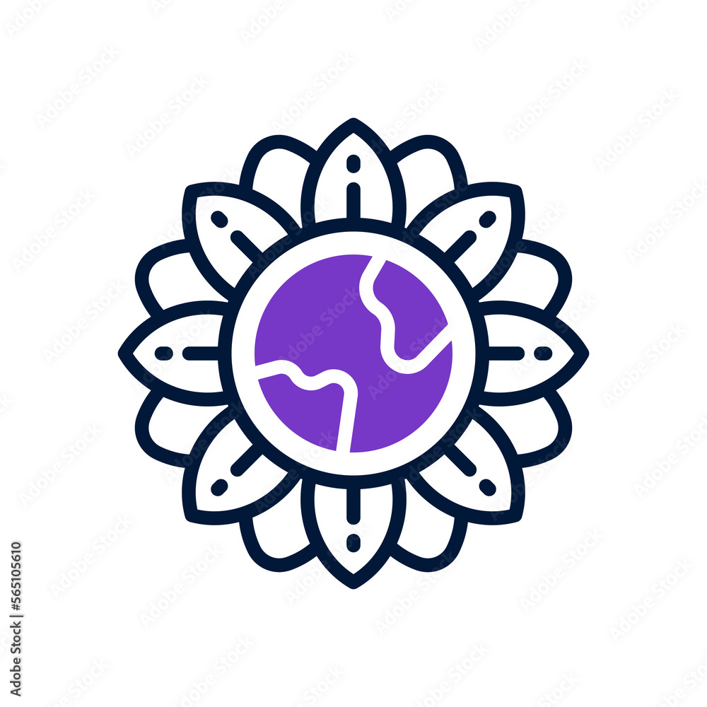 earth flower icon for your website, mobile, presentation, and logo design. earth flower icon for your website, mobile, presentation, and logo design.