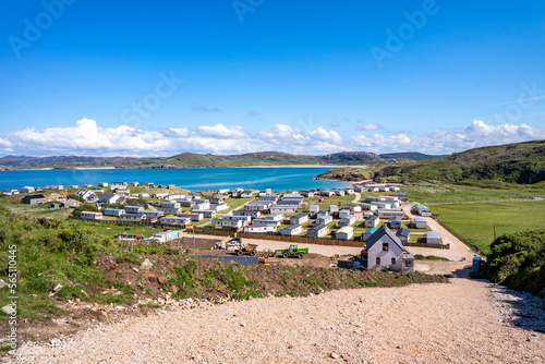 The new path to Murder Hole beach, officially called Boyeeghether Bay starts at the camping site County Donegal, Ireland photo