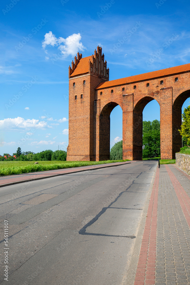 13th century medieval Kwidzyn Castle, monumental brick gothic castle, Kwidzyn, Poland