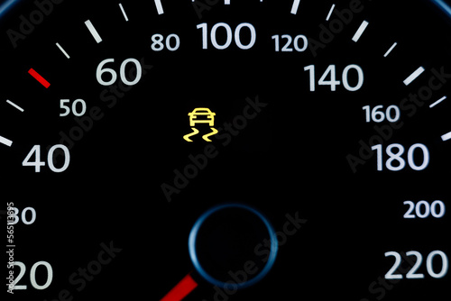 Obraz na płótnie Car interior gauge ESP light w salonie