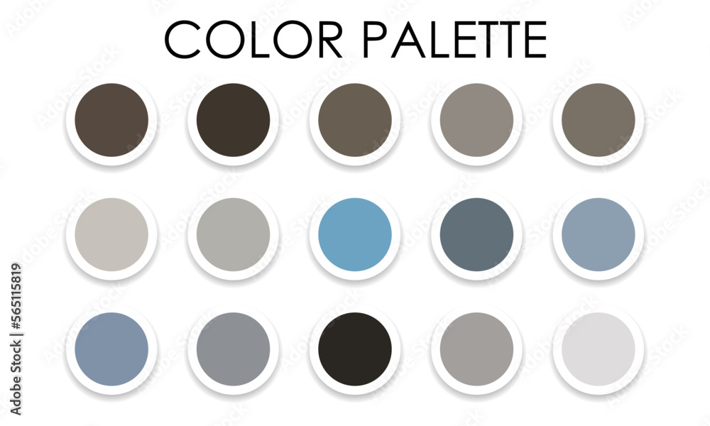 Universal color swatches. Color palette. Vector illustration