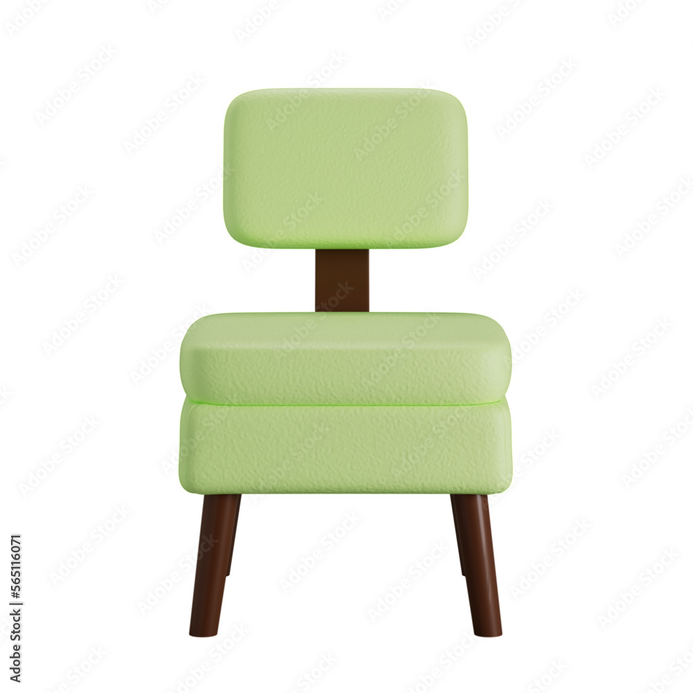 3d render on modern chair isolated on transparent background. Furniture icon 3d render on modern chair isolated on transparent background. Furniture icon