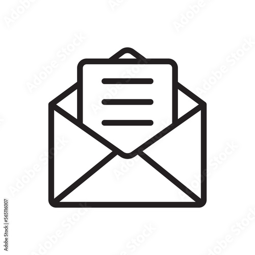 envelope icon design vector template