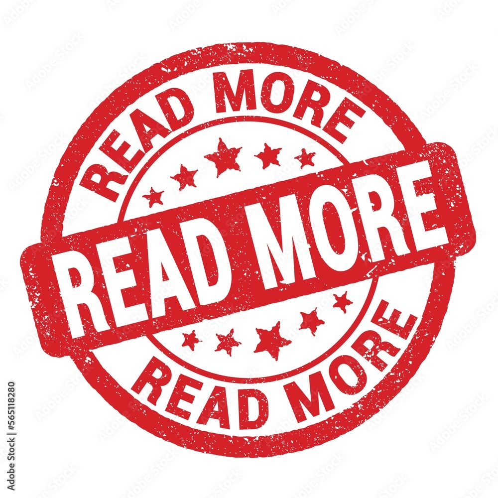 READ MORE text written on red round stamp sign. READ MORE text written on red round stamp sign.