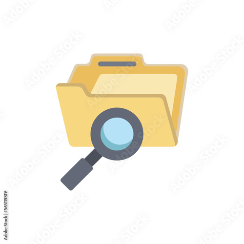 document search icon design vector template