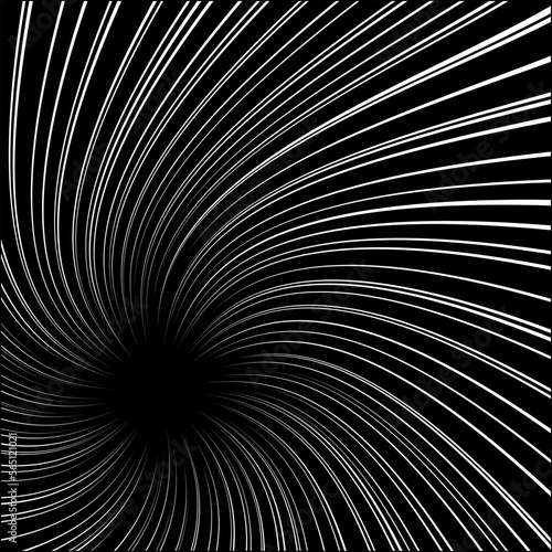 A Curved Comic and Cartoon Background Effect