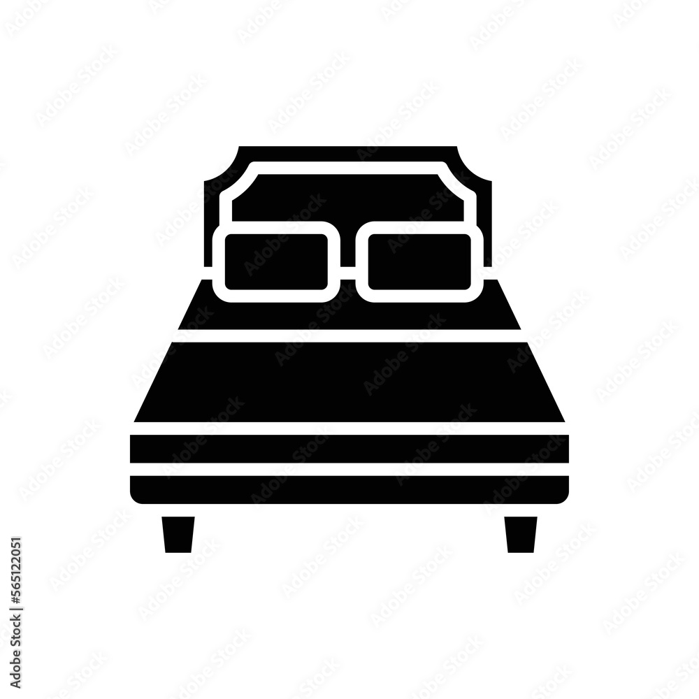bed icon vector design template in white background bed icon vector design template in white background
