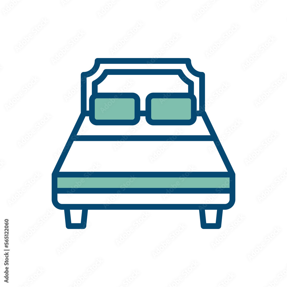 bed icon vector design template in white background bed icon vector design template in white background