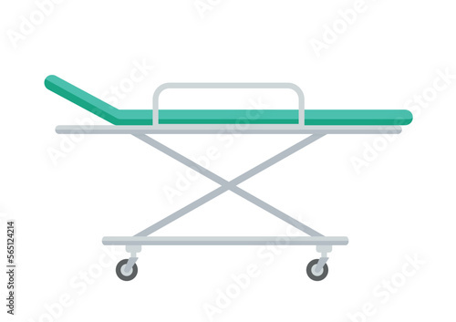 stretcher icon in flat style isolated vector illustration on white transparent background