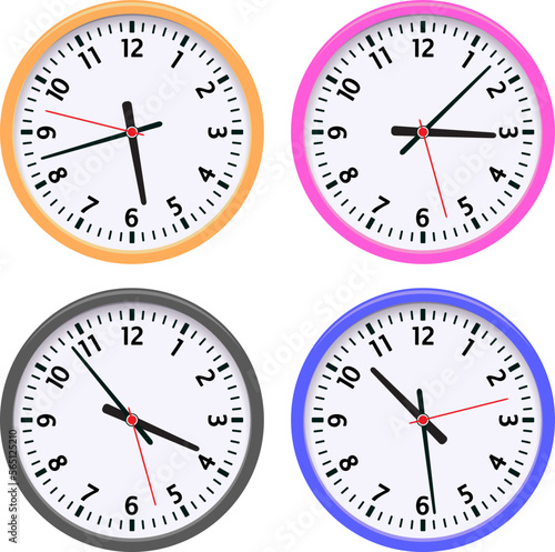 vector wall clock