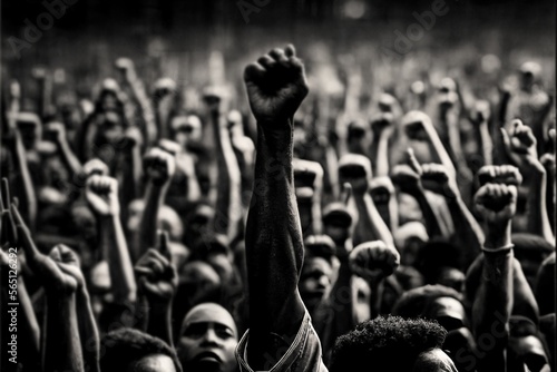 Black history month black people power illustration generative ai photo