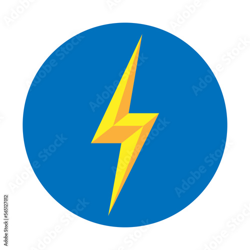 Free Download Lightning bolt logo. Electric energy icon. Electricity sign. - GFXLoad