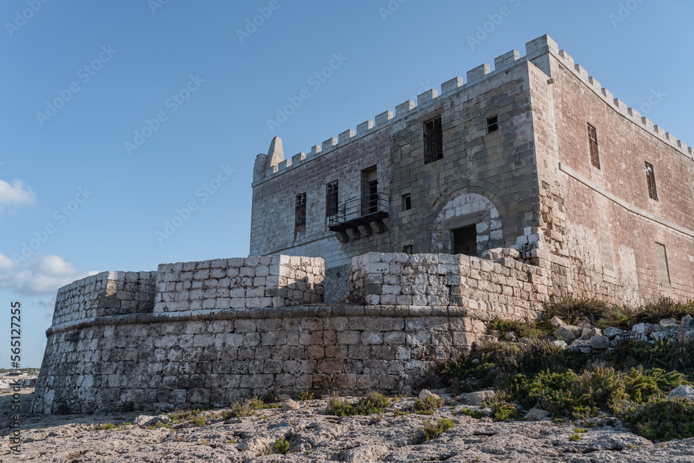 Ruins of a fortress like building in Malta close to Cirkewwa