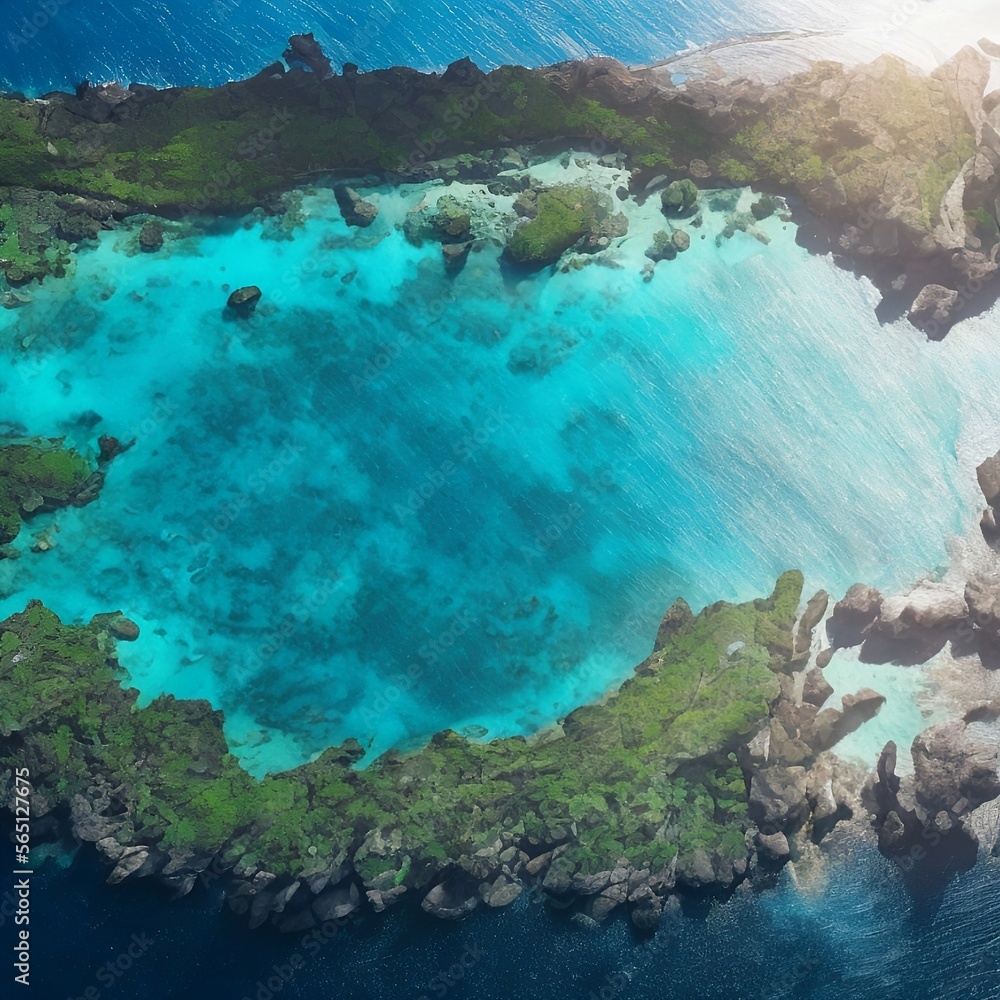 Island vacation background [IA Generative]