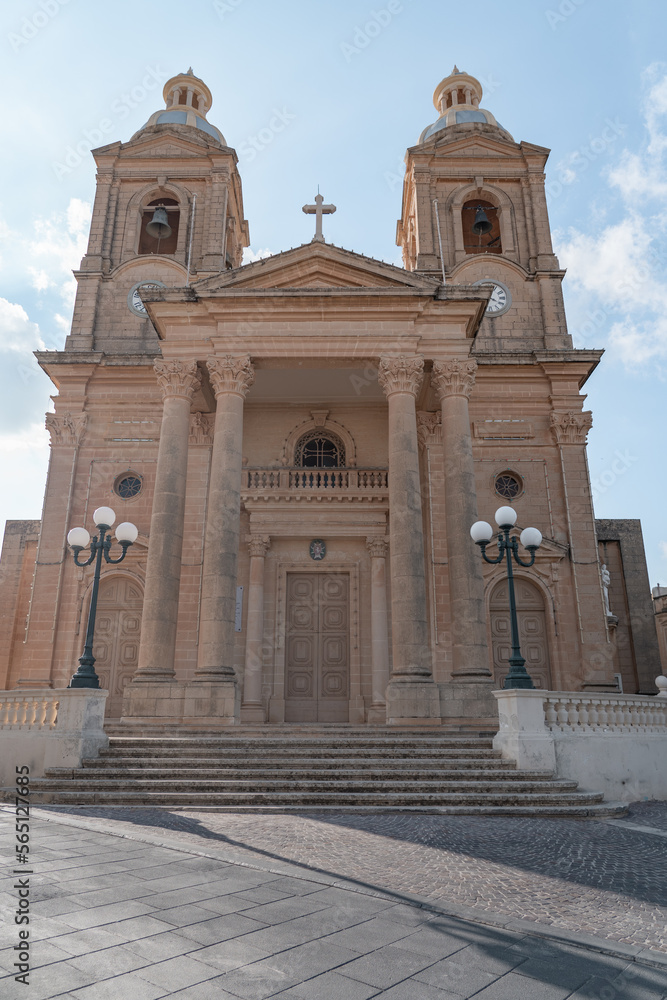 Church in a village in Malta