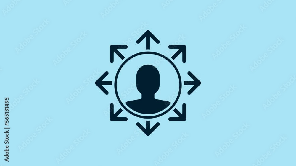 Blue Project team base icon isolated on blue background. Business analysis and planning, consulting, team work, project management. 4K Video motion graphic animation Blue Project team base icon isolated on blue background. Business analysis and planning, consulting, team work, project management. 4K Video motion graphic animation
