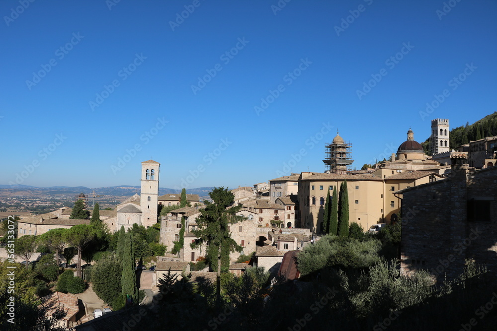 Historical old town of Assisi, Umbria Italy
