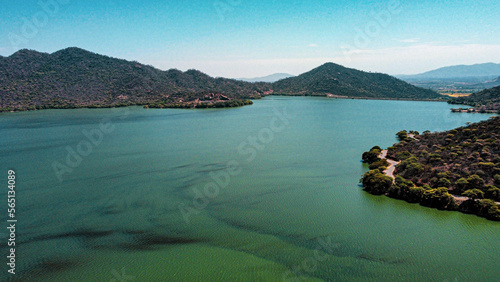 lake and mountains