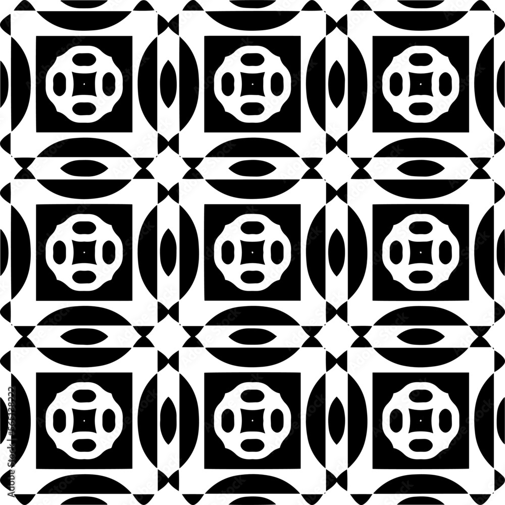 Vector pattern in geometric ornamental style. Black and white color.Seamless repeat pattern.Simple geo all over print block for apparel textile, ladies dress, fashion garment, digital wall paper. Vector pattern in geometric ornamental style. Black and white color.Seamless repeat pattern.Simple geo all over print block for apparel textile, ladies dress, fashion garment, digital wall paper.