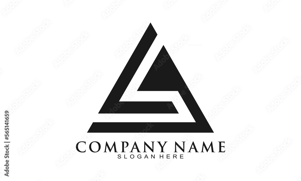 Abstract AS alphabet symbol vector logo Abstract AS alphabet symbol vector logo