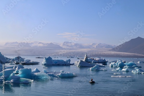 iceberg from glacier, Iceland  © Jeffrey